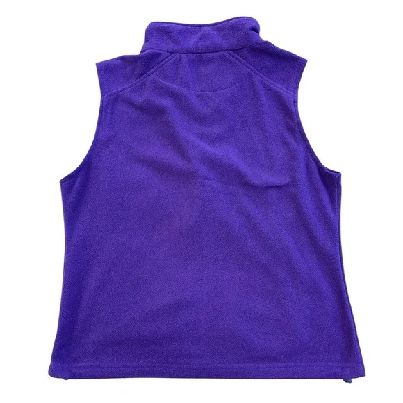 Jamie Nicole collection woman’s size extra large purple fleece vest - Picture 6 of 6